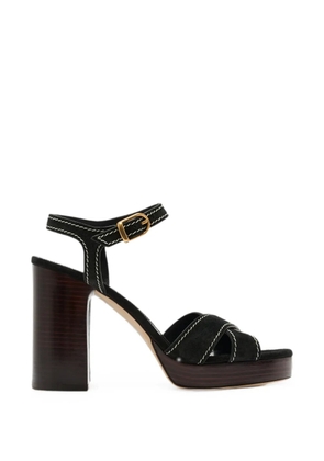 Stuart Weitzman Dayna contrast-stitch platform sandals - Black