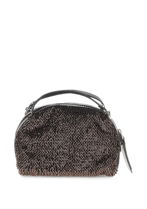 GIANNI CHIARINI small Alifa sequin-embellished tote bag - Brown