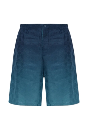 Off-White Arrow monogram jacquard bowling shorts - Blue