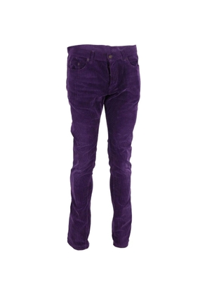 Saint Laurent Pre-Owned slim-fit corduroy trousers - Purple
