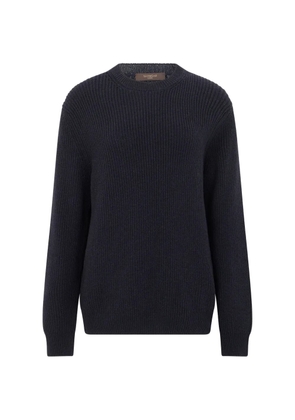 slowear ribbed-knit crew-neck sweater - Blue