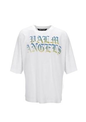 Palm Angels gothic-logo oversized T-shirt - White