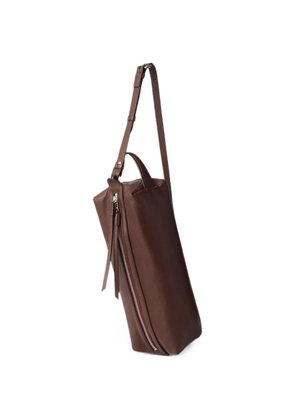 LEMAIRE Care shoulder bag in nappa lambskin - Brown