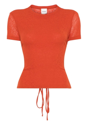 Nanushka Liema cropped T-shirt - Orange