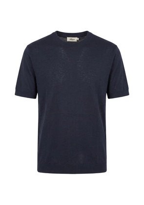 Altea fine-knit short-sleeve T-shirt - Blue
