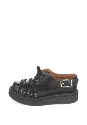 Comme des Garçons Homme Plus D-ring buckle leather loafers - Black