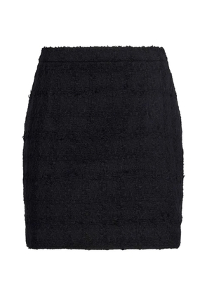 Alessandra Rich bouclé-knit mini skirt - Black
