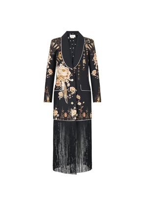 Camilla Flamenco Folklore floral-print blazer - Black