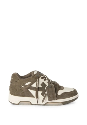 Off-White Out Of Office panelled sneakers - Green