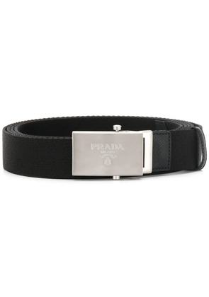 Prada fabric buckled belt - Black
