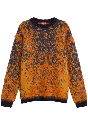 Diesel patterned intarsia-knit jumper - Orange