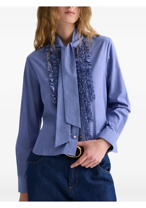 TWP Connor ruffled shirt - Blue