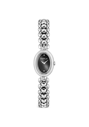 Furla oval case 23mm watch - Black