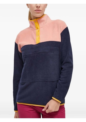 Viking colour-block fleece sweater - Blue