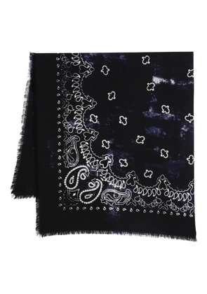 Destin paisley-print bandana scarf - Blue