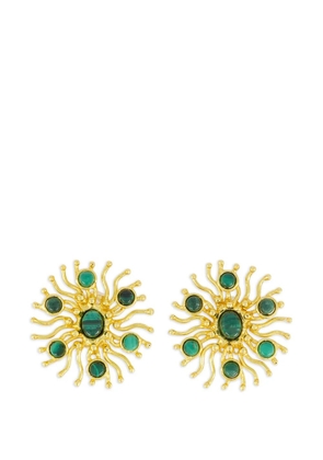 Sylvia Toledano Sunshine malachite earrings - Gold