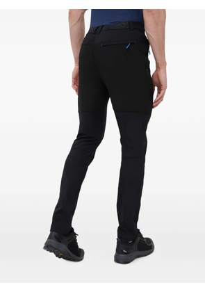 Viking panelled zip-pocket trousers - Black
