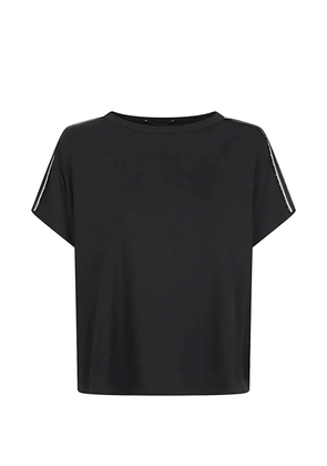 Fabiana Filippi monili-trim T-shirt - Black