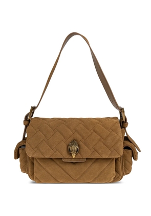 Kurt Geiger London Kensington quilted suede shoulder bag - Brown