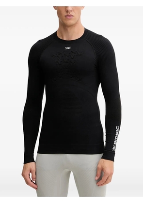 X BIONIC ribbed-knit logo-print T-shirt - Black