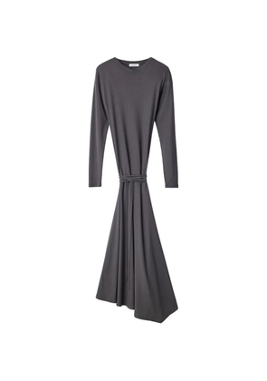 LEMAIRE fluid long-sleeve dress in silky jersey crepe - Grey