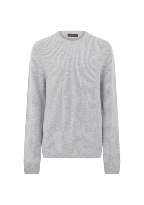 slowear ribbed-knit crew-neck sweater - Grey