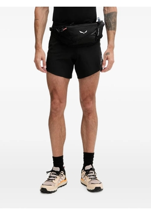 X BIONIC logo-print elasticated shorts - Black