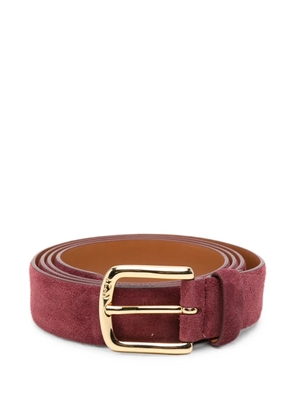 Nº21 suede-finish buckle-fastening belt - Red