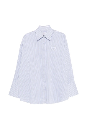 Giuseppe Di Morabito striped logo-detail shirt - White