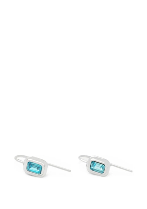 Trussardi crystal-embellished drop earrings - Silver