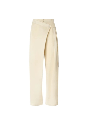 PINKO carrot-fit wrap trousers - Neutrals