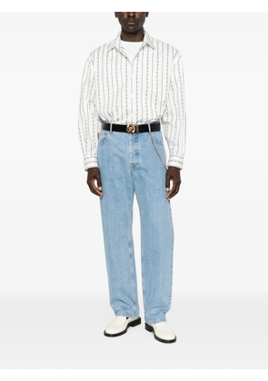 Versace Greca jacquard shirt - White