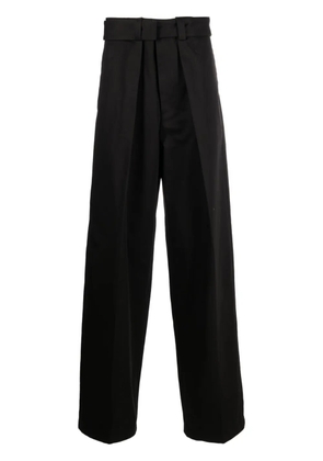 Jil Sander loose-cut cotton trousers - Black