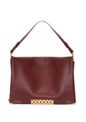 Victoria Beckham Jumbo-chain leather pouch - Brown