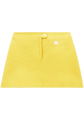 Courrèges Iconique vinyl skirt - Yellow