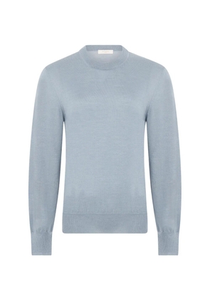 slowear fine-knit crew-neck sweater - Blue