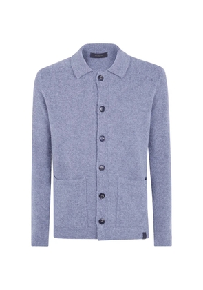 Zanone button-up collared cardigan - Grey