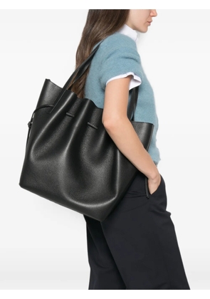 Yuzefi Scallop leather tote bag - Black