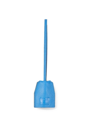 Paul Smith bright blue leather keyring