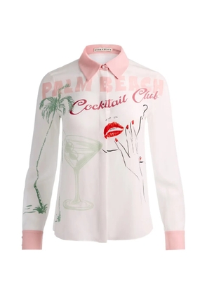 alice + olivia Willa graphic-print shirt - White