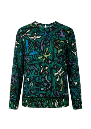 Valentino Garavani abstract-print top - Green