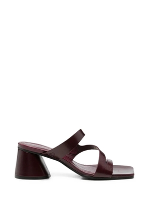 ALOHAS Orielle multi-strap square-toe heeled sandals - Red