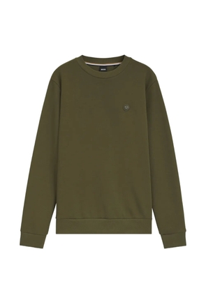 BOSS cotton-blend sweatshirt with Double B monogram - Green