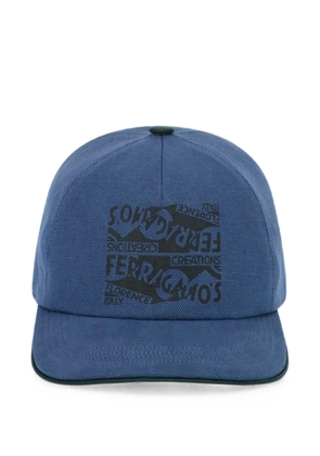 Ferragamo Macro logo baseball cap - Blue
