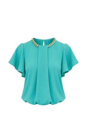 NISSA chain-detail top - Blue