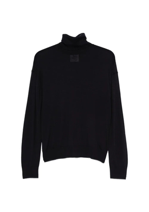 Semicouture roll-neck wool sweater - Black