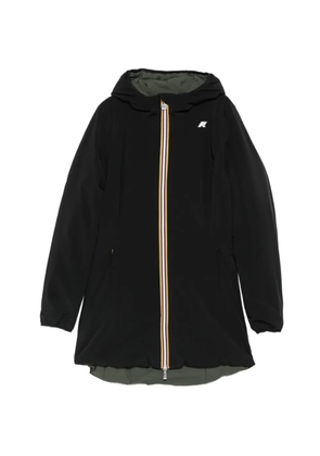 K-Way reversible hooded coat - Black