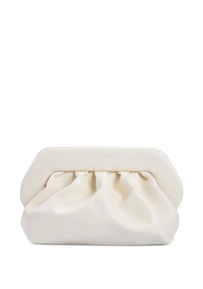 Themoirè medium Bios vegan draped clutch bag - Neutrals