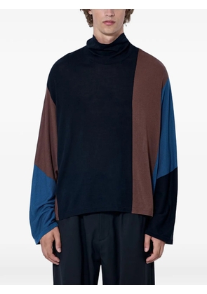 Kiko Kostadinov asymmetric panelled sweater - Black