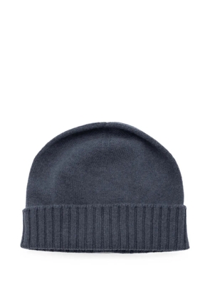 Malo ribbed-trim beanie hat - Grey